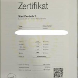 Telc A2 Zertifikat kaufen