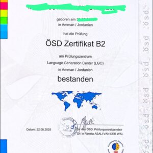 ÖSD B2 Zertifikat kaufen