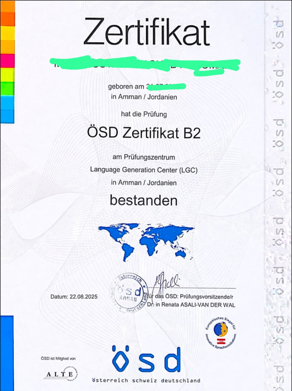 ÖSD B2 Zertifikat kaufen
